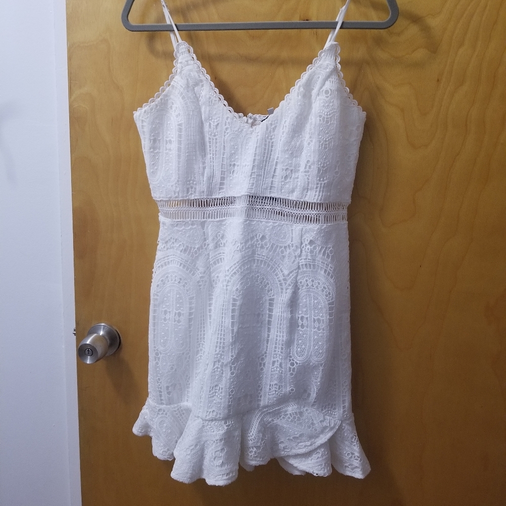 The Sunshine Crochet Mini Dress